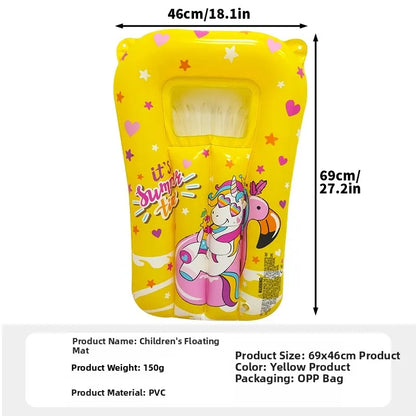 Kids Inflatable Pool Float Mat Cartoon Swimming Ring