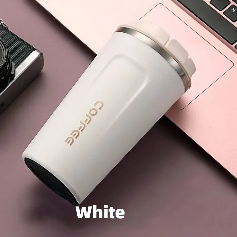 Stainless Steel Insulated Travel Coffee Mug – Leakproof Thermos