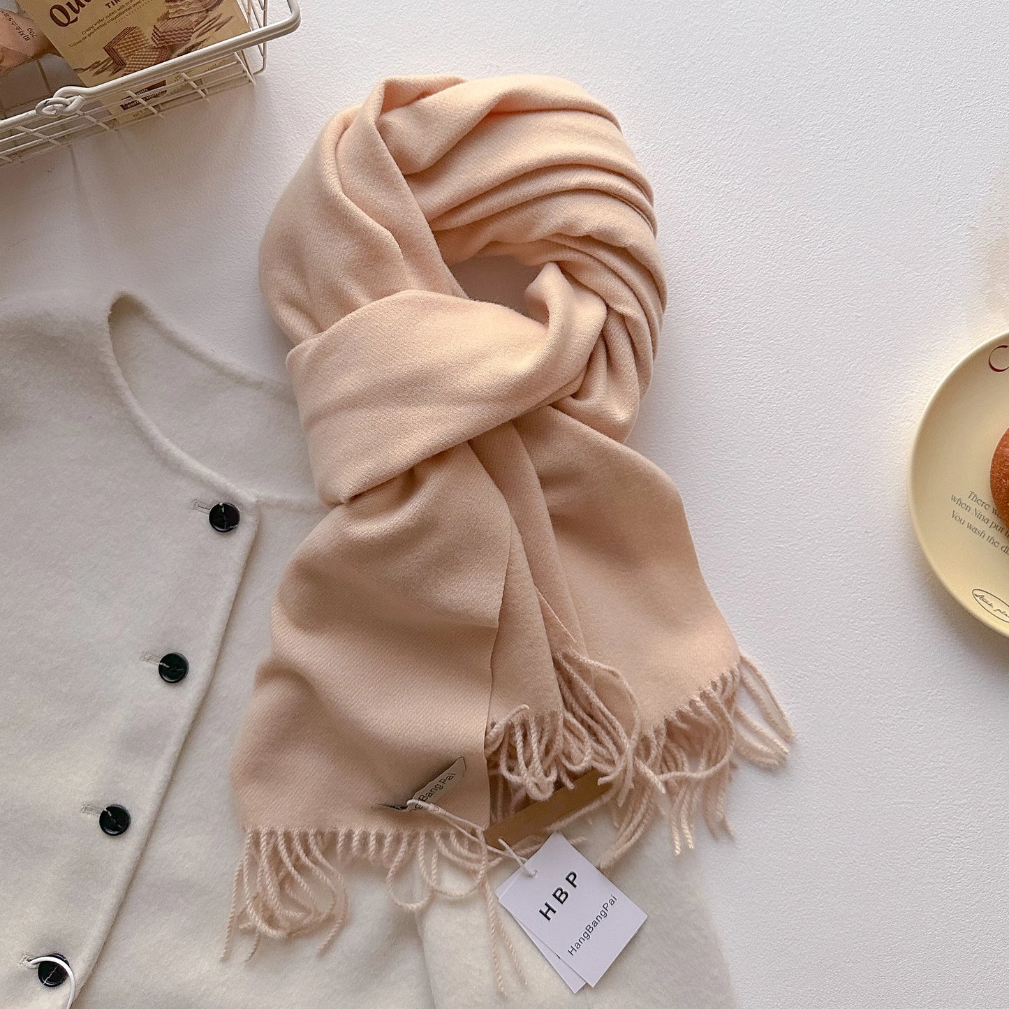 Cashmere Winter Scarf for Women – Warm Long Pashmina Shawl