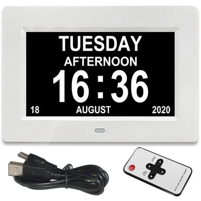 Digital Calendar Clock with 12 Alarms & Medicine Reminder for Elderly