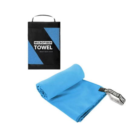 Microfiber Sports Towel with Carry Case – Quick Dry for Beach, Gym & Travel