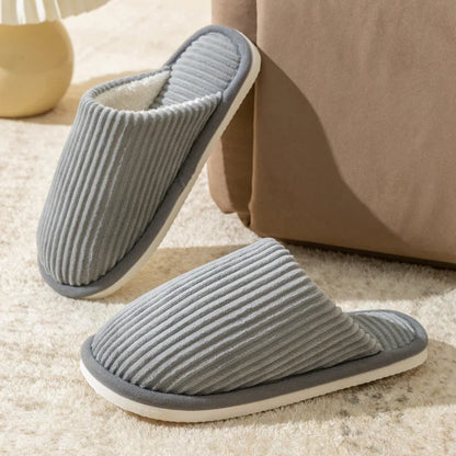 Winter Plush Slippers – Non-Slip Soft Indoor Home Shoes