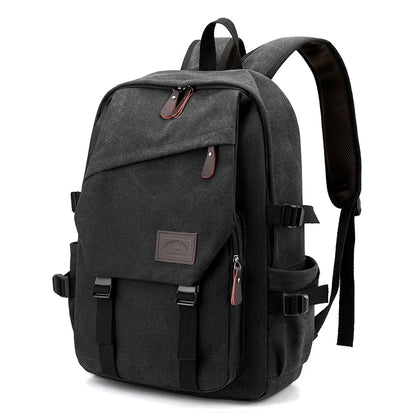 Large Capacity Canvas Travel Backpack for Men