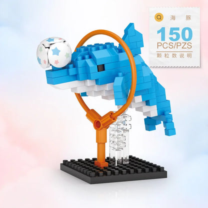 Cute Animal Mini Building Blocks Kit – DIY Micro Brick Figures for Girls
