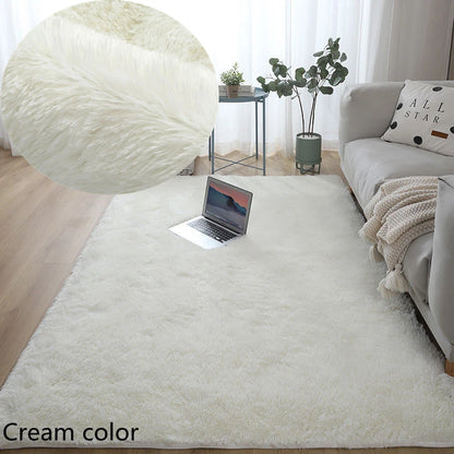Fluffy Shaggy Area Rug – Soft Non-Slip Carpet for Living Room & Bedroom