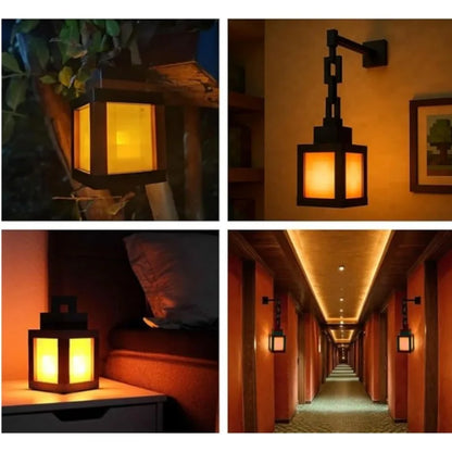 Pixel Lantern LED Night Light – 16 Color Changing Wall Lamp