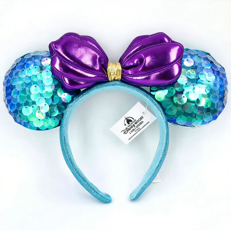 Disney Minnie Mouse Ears Headband – Plush Bow for Adults & Kids