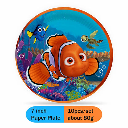 Finding Nemo Party Supplies – Disney Kids Birthday Tableware Decoration Set