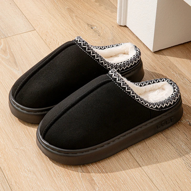 Women's Fuzzy Fur Slippers – Plush Indoor Slides & Flats
