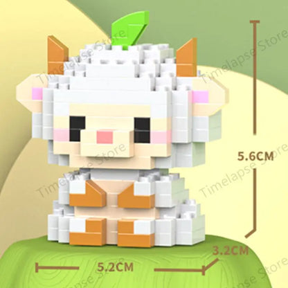 Cute Animal Mini Building Blocks Kit – DIY Micro Brick Figures for Girls