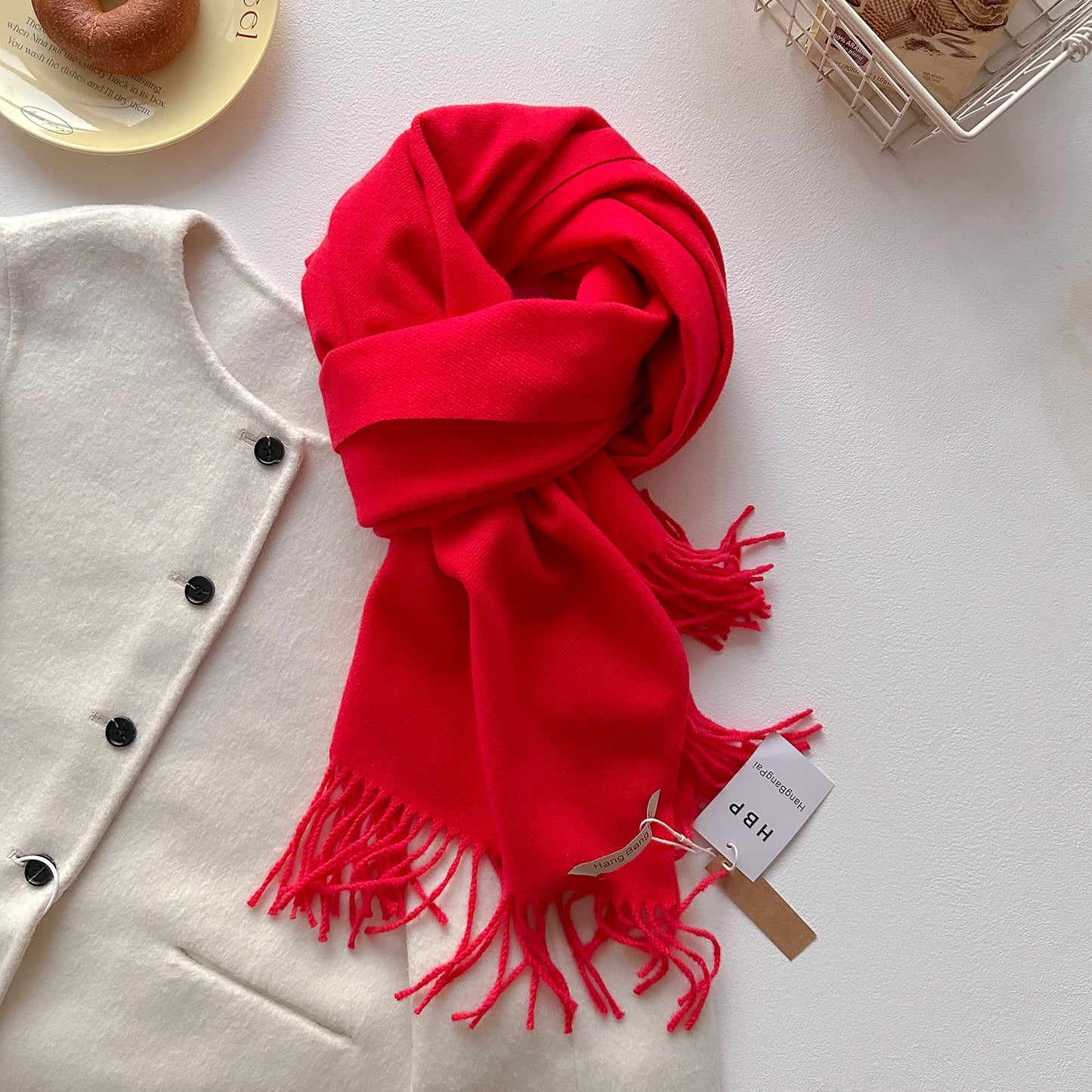 Cashmere Winter Scarf for Women – Warm Long Pashmina Shawl