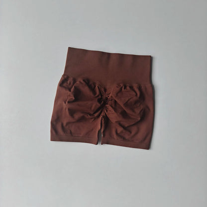 High-Waist Yoga Shorts for Women – Butt Lift Fitness Shorts