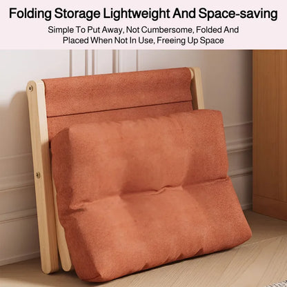 Solid Wood Footstool with Cushion – Padded Ottoman & Shoe Bench