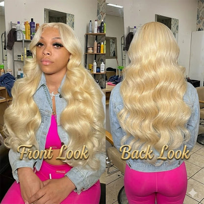 613 Blonde Body Wave Wig – 13x6 HD Lace Frontal 100% Human Hair