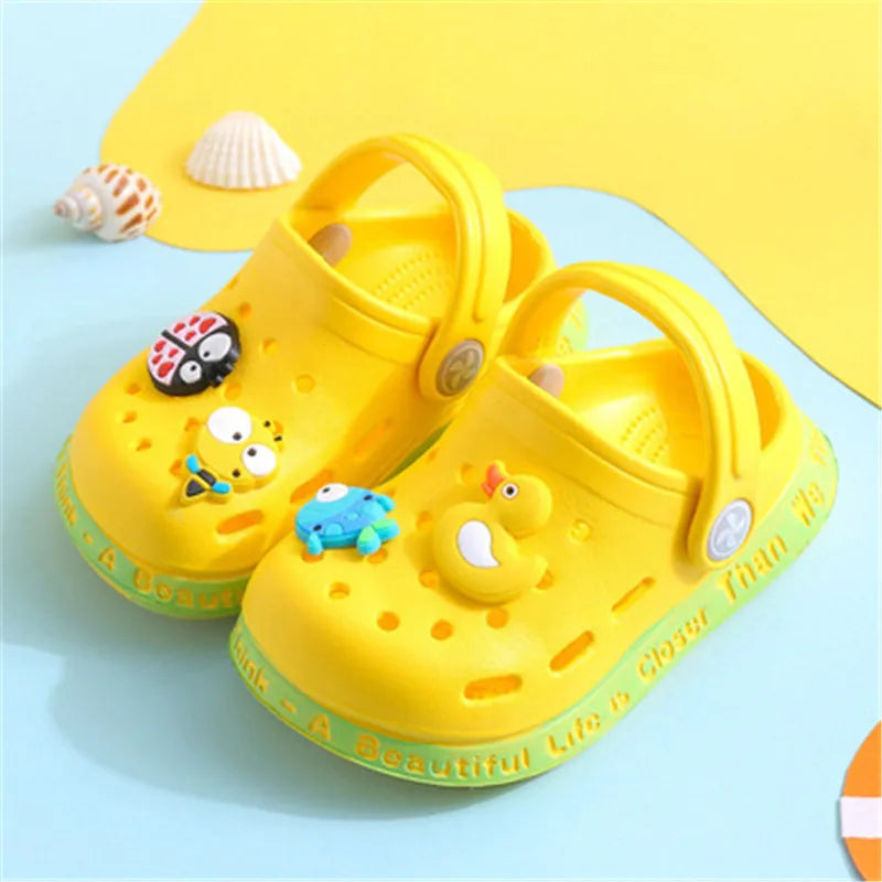 Kids Cartoon Clog Sandals – Lightweight Summer Garden Shoes