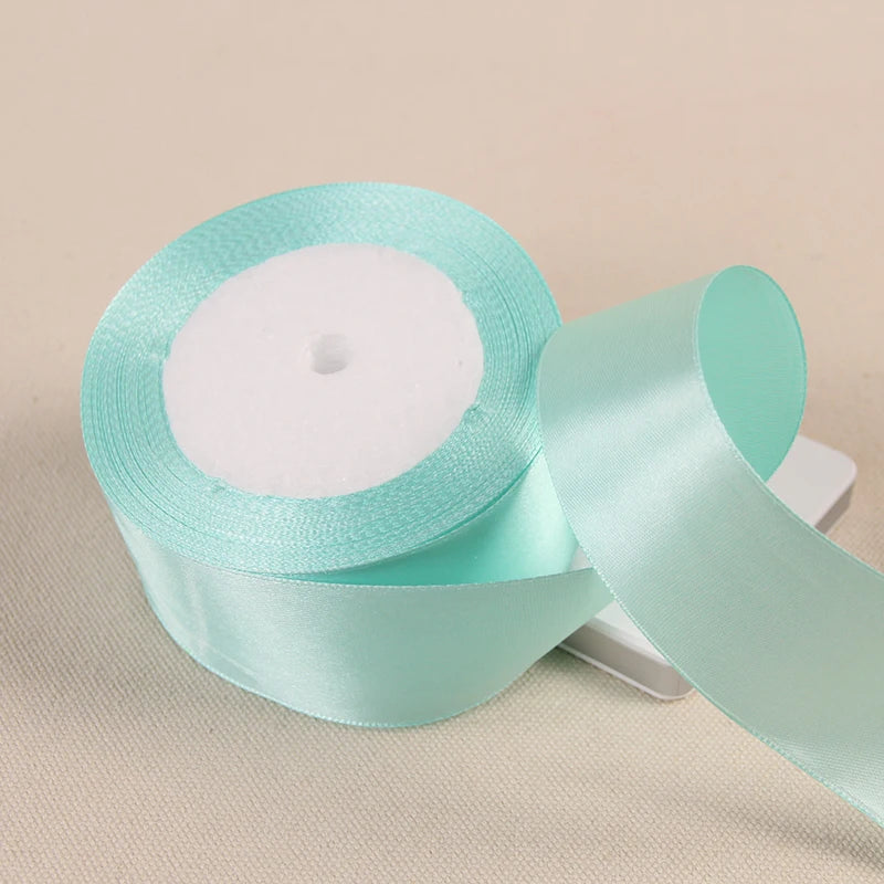 Silk Satin Ribbon – Multi-Size & Color for Wedding, Christmas & Party Decor