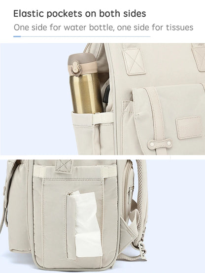 Diaper Bag Backpack with Stroller Hooks – Waterproof Maternity Travel Bag