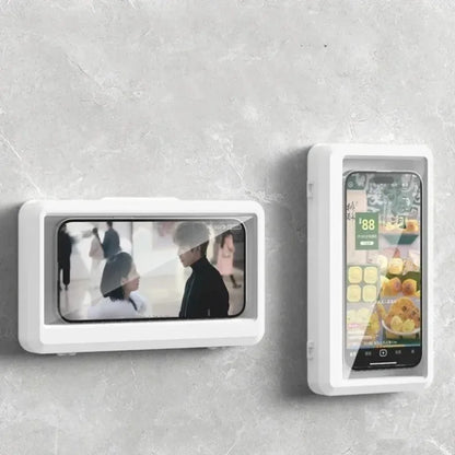 Waterproof Shower Phone Holder – No-Drill Wall Mount, Anti-Fog Touch Screen