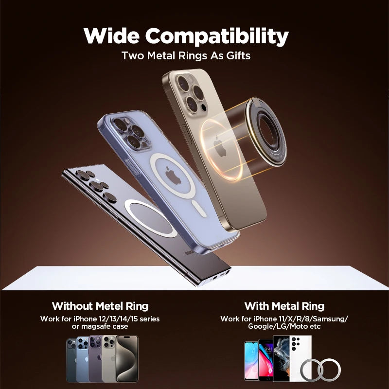 Joyroom MagSafe Silicone Ring Grip Holder & Kickstand for iPhone