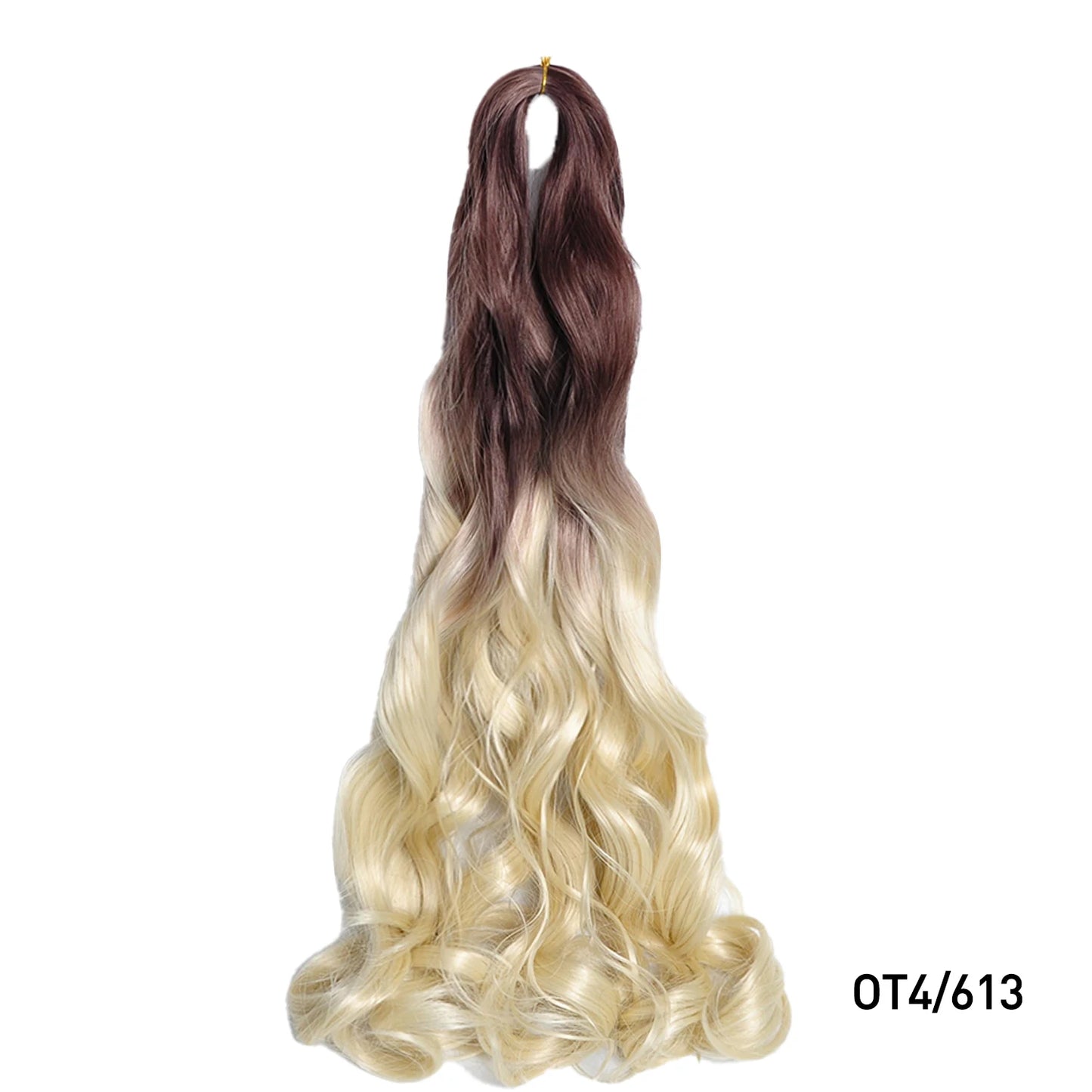 French Curl Braiding Hair 24 Inch – Pre-Stretched Synthetic Spiral Braids for Women