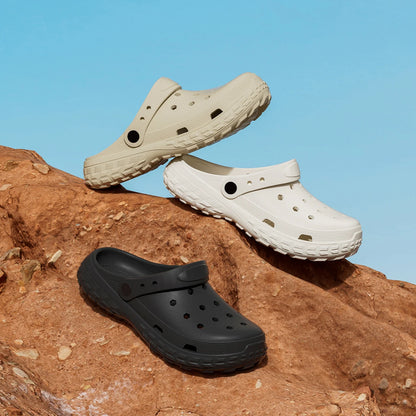 Clog Hole Shoes Thick Sole Non-Slip Beach Sandals for Men & Women