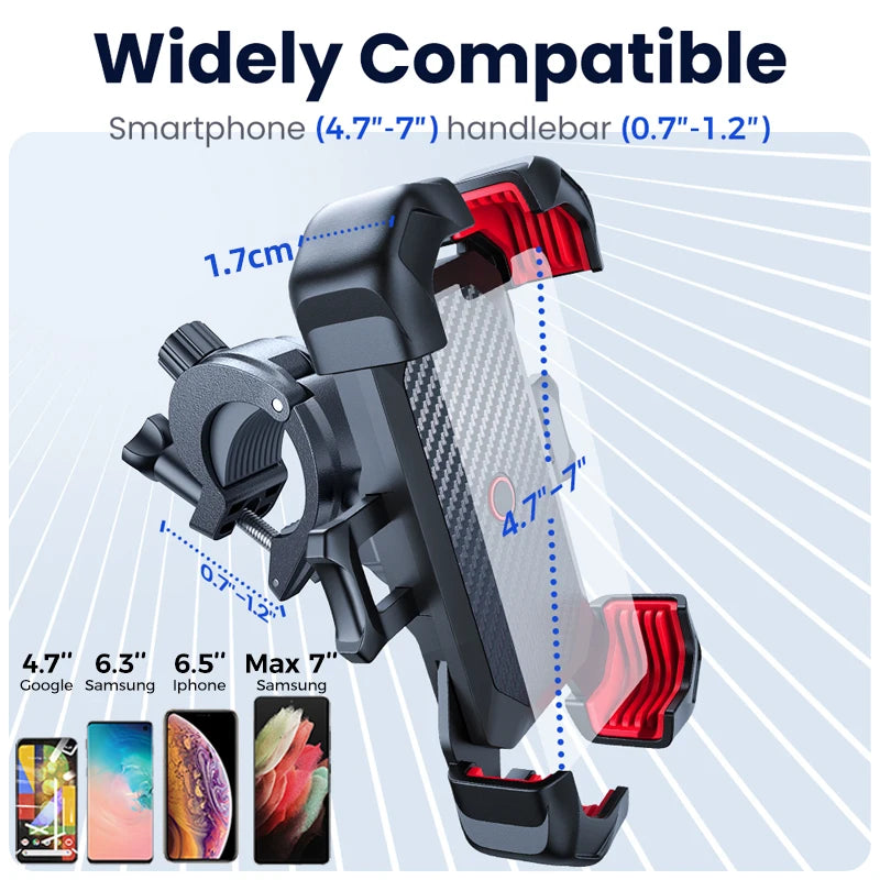 Bike Phone Holder – Joyroom 360° Universal Bicycle Mount for 4.7–7" Phones
