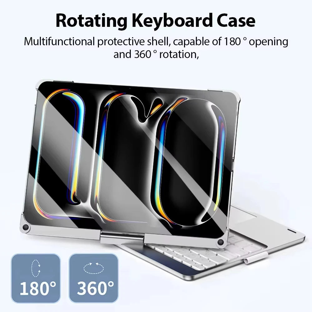 Keyboard Case for iPad Air M3 11/13 Inch & iPad 11th Gen A16
