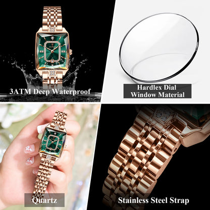 Poedagar Luxury Women's Quartz Watch – Waterproof Date Steel