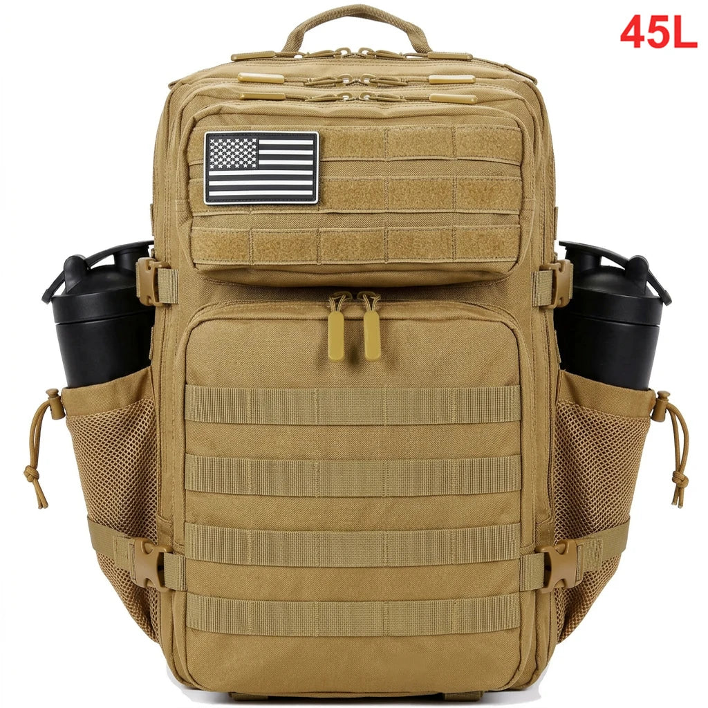 45L Tactical Backpack – Waterproof Military Hiking Bag