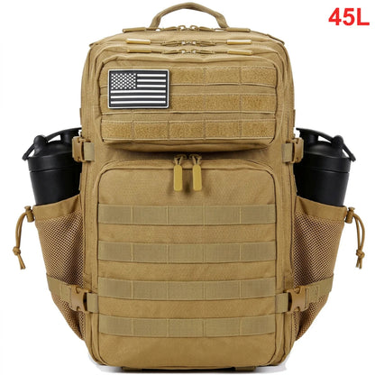 45L Tactical Backpack – Waterproof Military Hiking Bag