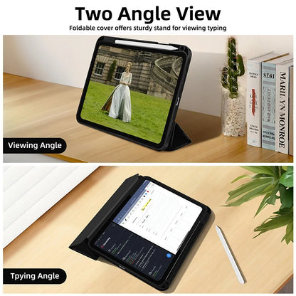 iPad Case with Pencil Holder – Slim Trifold Smart Cover