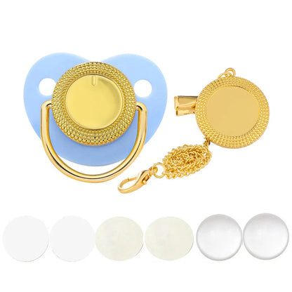 Luxury Bling Baby Pacifier & Clip Set – Personalized Newborn Dummy