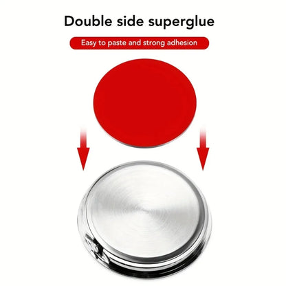 Mini Car Dashboard Clock – Stick-On Luminous Quartz Analog Watch