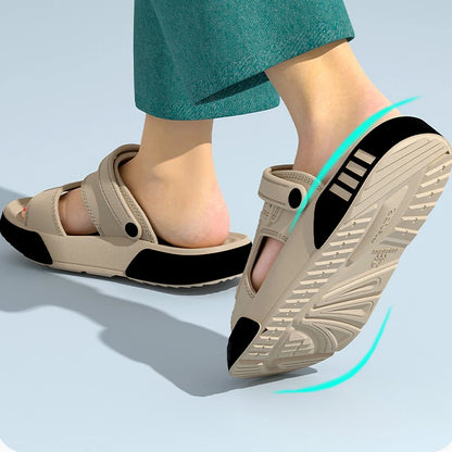 Men's Platform Slides Sandals – EVA Soft Sole, Indoor & Outdoor