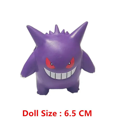 Pokémon Gengar Pikachu Eevee Greninja Mewtwo Action Figure Collection
