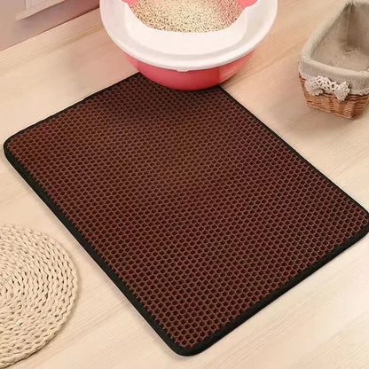Cat Litter Mat – Double Layer Waterproof Non-Slip