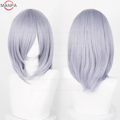 Anime Cosplay Bob Wig with Bangs – 40cm Heat Resistant, 54 Colors