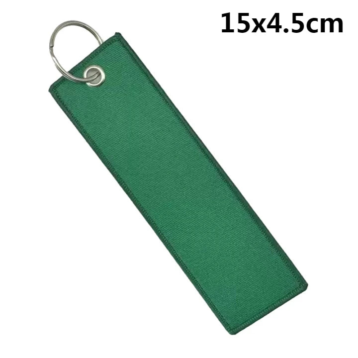 Custom Embroidered Polyester Keychain – Personalized Name Tag
