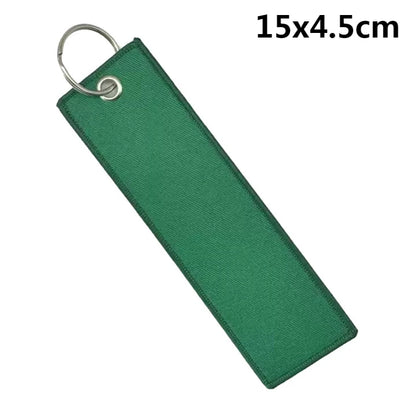 Custom Embroidered Polyester Keychain – Personalized Name Tag