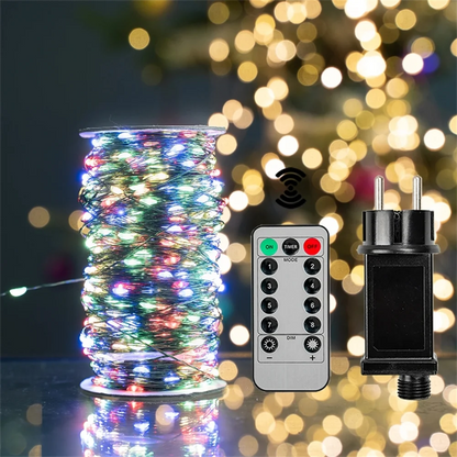 Fairy String Lights 500/1000 LED Waterproof with Remote – Christmas Outdoor Decor