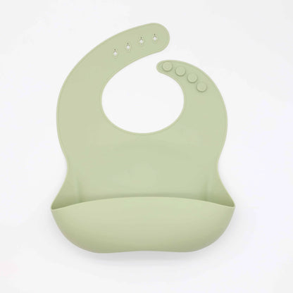 Silicone Baby Bib with Food Catcher Pocket
