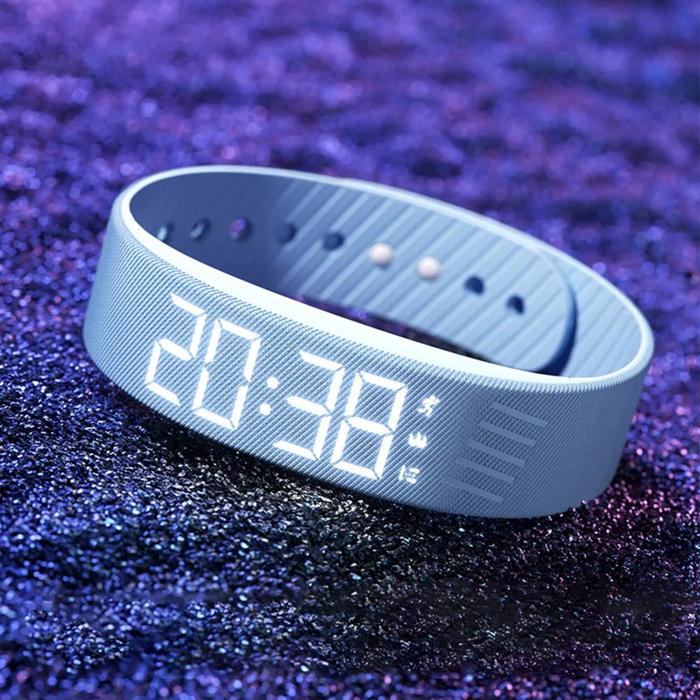 LED Digital Smart Bracelet Watch with Pedometer & Alarm