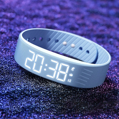 LED Digital Smart Bracelet Watch with Pedometer & Alarm