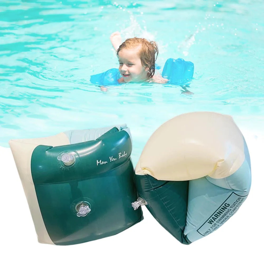 Inflatable Swim Arm Floaties Double Air Chamber Pool Armbands for Adults & Kids