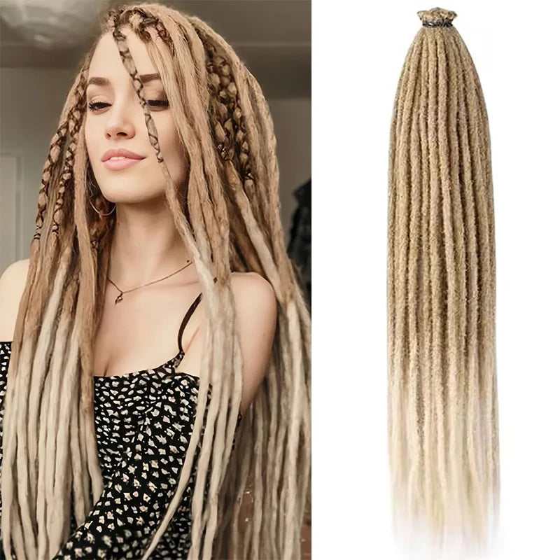Synthetic Dreadlock Extensions 24 Inch Single Ended 10 Pack