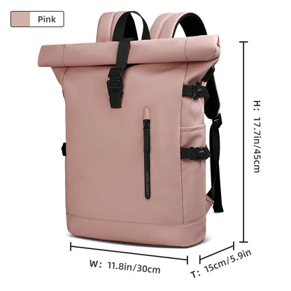 Expandable Travel Backpack – Large Capacity Waterproof 15.6" Laptop Bag for Men