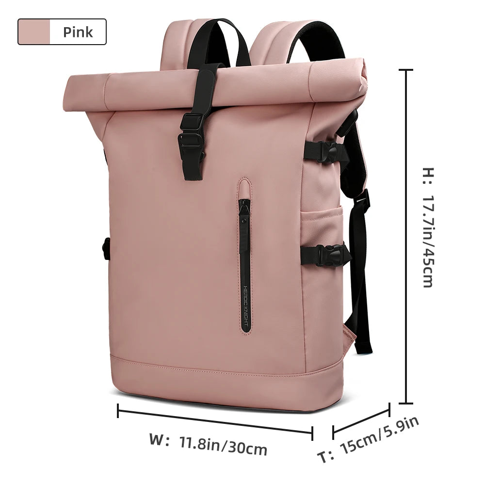 Expandable Travel Backpack – Waterproof Roll-Top Laptop Bag 15.6"