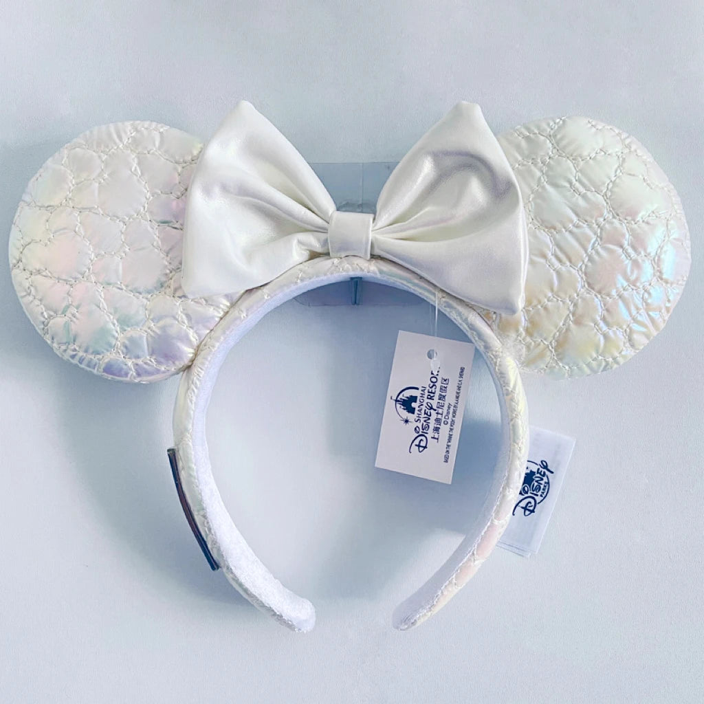 Disney Princess Minnie Ears Headband – Sequin Bow Hair Hoop