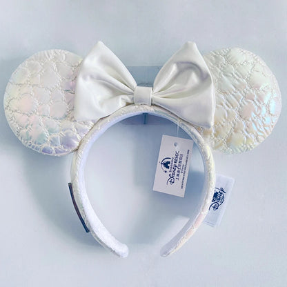 Disney Princess Minnie Ears Headband – Sequin Bow Hair Hoop