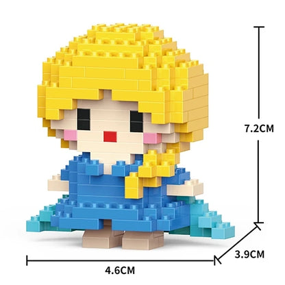 Disney Mini Building Blocks Figure – Mickey Minnie Princess Brick Toy
